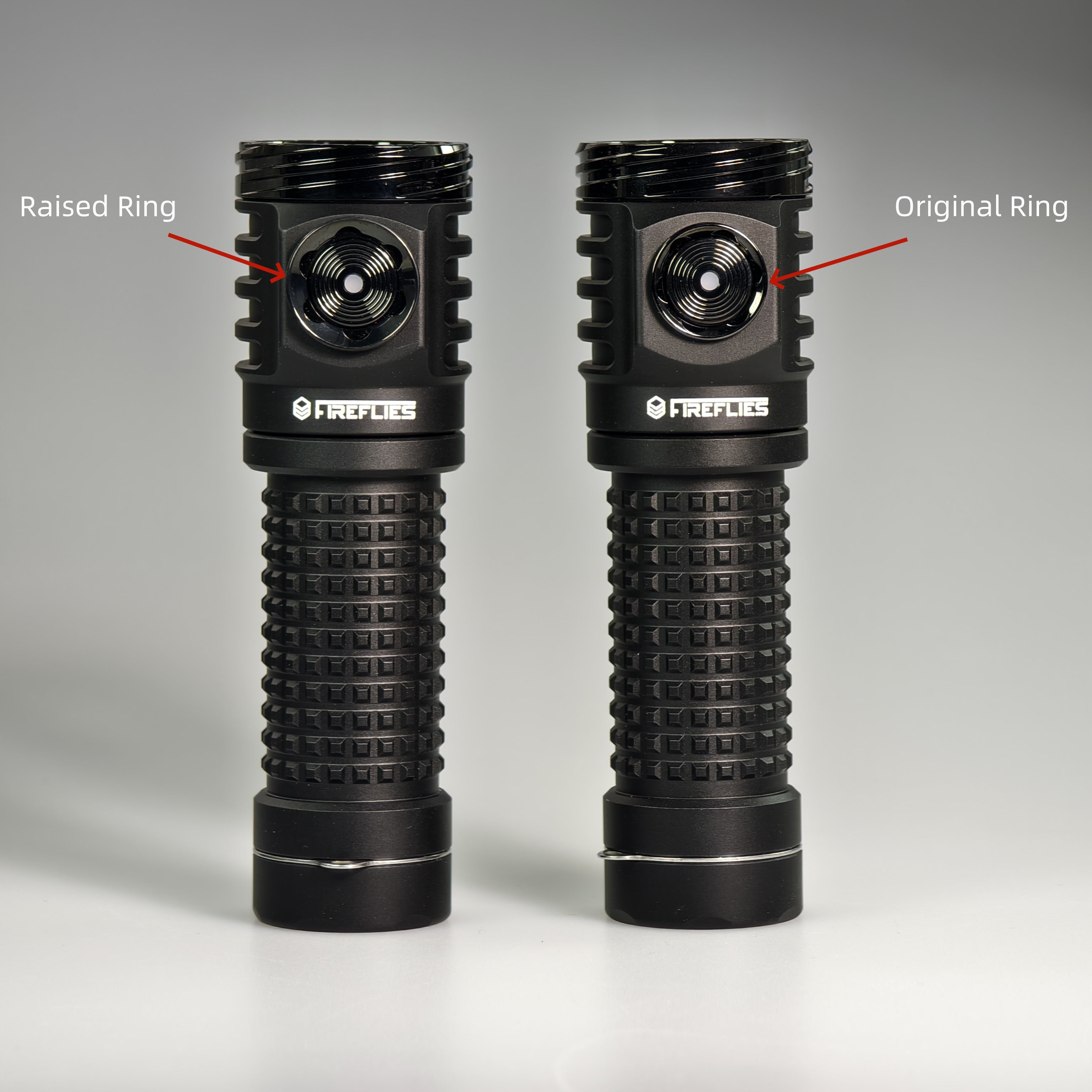 Raised Switch Bezel Ring for Fireflies EDC flashlights